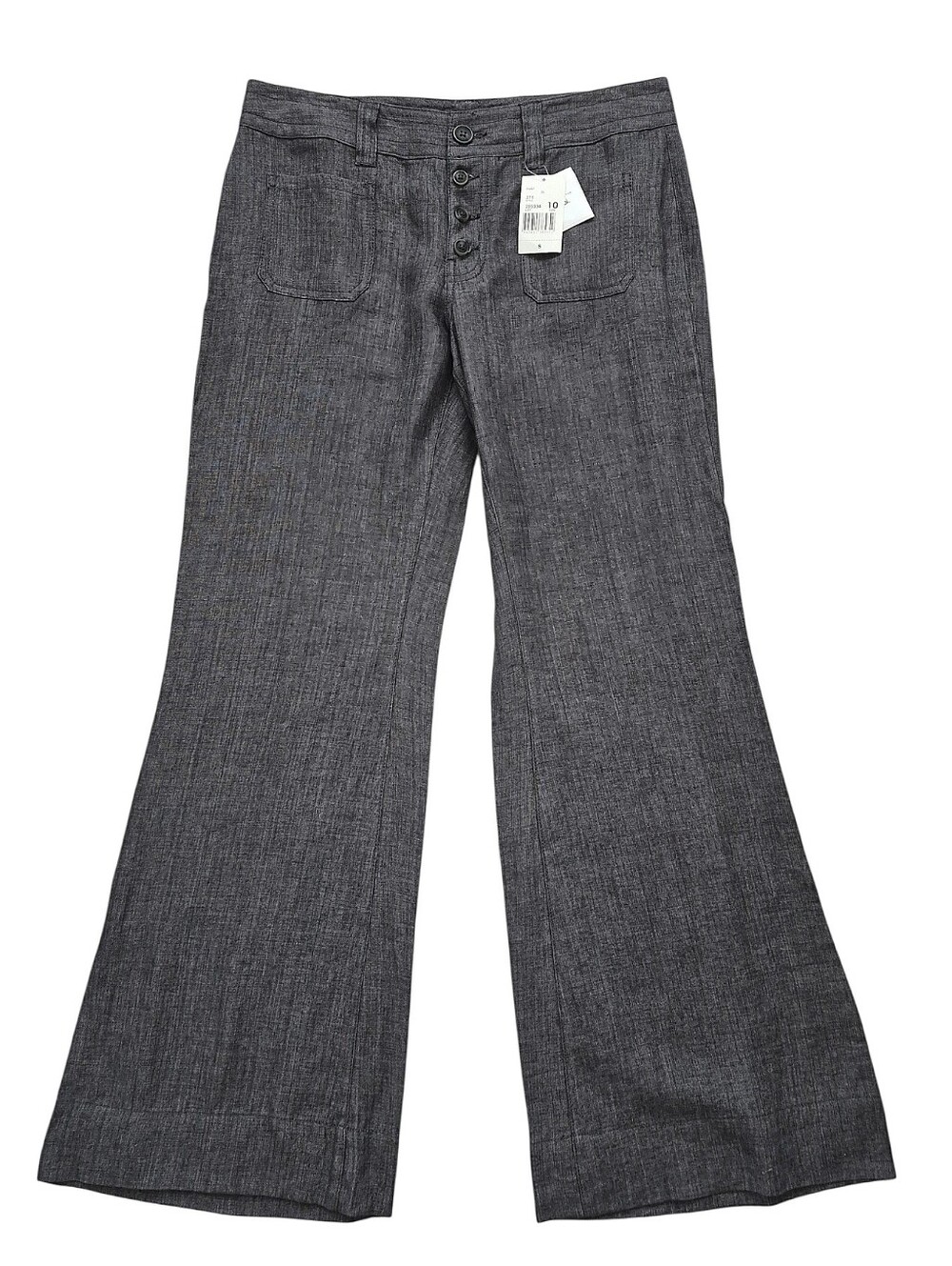 Cabi 100% Linen Sailor Pants 10 NWT Wide Leg Trousers Office Business Casual